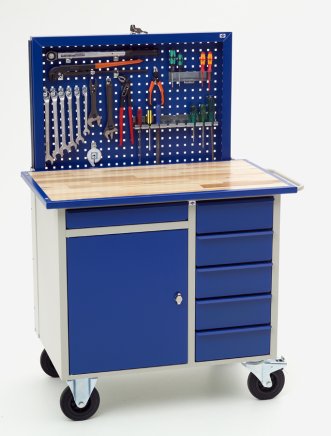 Mobile work table VV-2 with retractable punch panel - 1