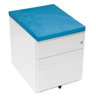 Upholstered panel with SPAD magnetic attachment for containers - 1