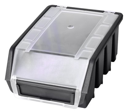 Plastic container Ergobox 2 Plus - color black - 1