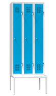 Three-door wardrobe with bench XS93B-17