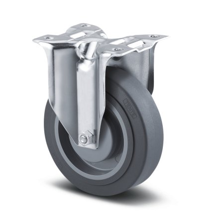 Solid gray supratech instrument wheel with ø 125 mm and plate attachment - 1