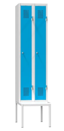 Two-door wardrobe with bench XS62B-17 - 1