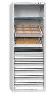 Cabinet for NC tools with swing doors with equipment - 1