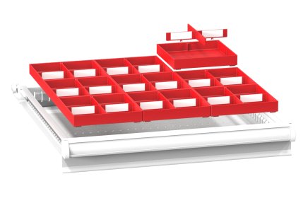 Plastic drawer divider ZA 27 x 27D - 1