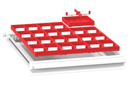 Plastic drawer divider ZE 27 x 36D - 1