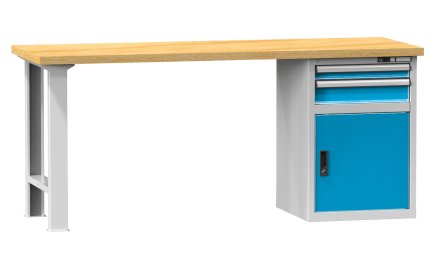 D series workshop tables, width 2500, depth 700 or 800, height 880 or 890 mm (6 models) - 1