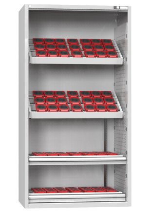Roller cabinet for NC tools with equipment - 1