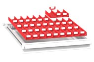 Plastic drawer divider ZE 27 x 36D - 1
