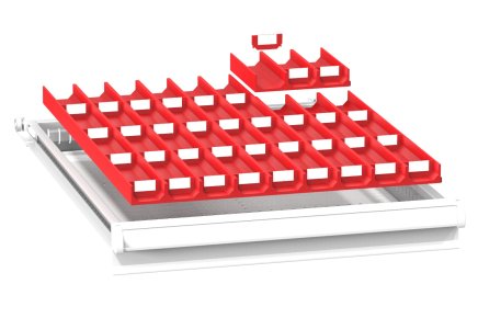 Plastic drawer divider ZE 27 x 36D - 1