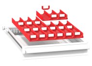 Plastic drawer dividers ZL 19 x 27D - 1