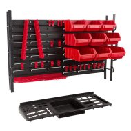 Fixing Wall Max plastic panel with tool holders and Ergoboxes - 1