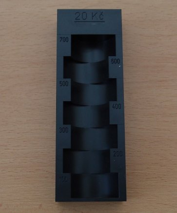 Insert into the coin box 20 CZK - 1
