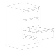 Four-drawer filing cabinet Szk 318/4 Sis for B5 format - 2