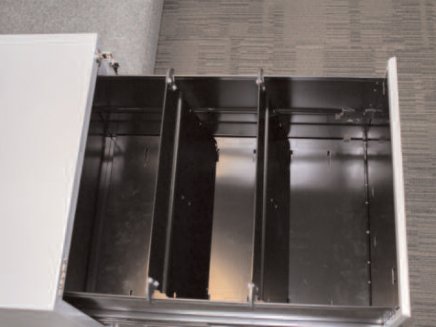 Set of dividers FLS (2 pcs) for 2, 3 and 4 drawer Bisley Contract filing cabinet - 1