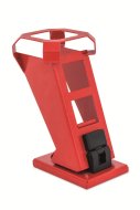 Flip-up helmet holder RAL 3000 - 1