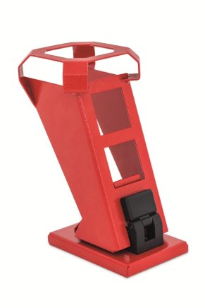 Flip-up helmet holder RAL 3000 - 1