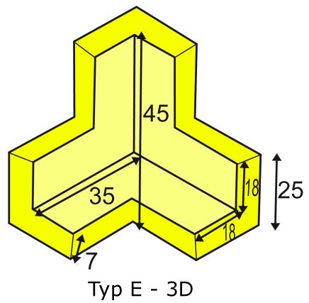 Three-arm corner coupling black - 4