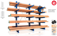 MULTISTRONG M console rack - double-sided base 75136 - 2