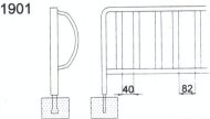 One-sided bike stand 1901/4210 - 2