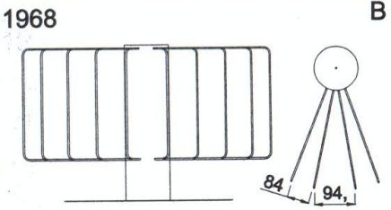 Spoke bicycle stand 1968 - 2