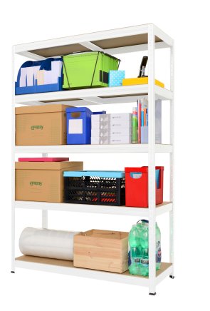 Screwless shelf rack Futur 250 1800x1200x600mm white - 1
