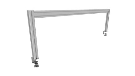 Lean office ergo panel, width 1580 mm - 1