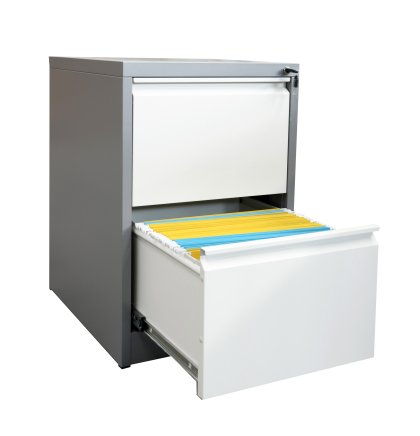 HD double-drawer filing cabinet for A4 format - 1