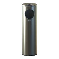 Trash can with ashtray