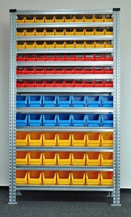 Rack with plastic boxes 877851009_VAR_7 - 1