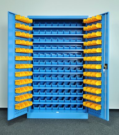 Kovos workshop cabinet with plastic boxes SPZ_11_0003_C_VAR_7 - 1