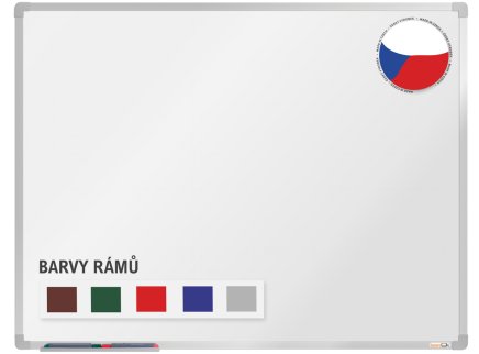 White magnetic board with enamel surface 60 x 90 cm - 1