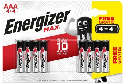 Energizer MAX AA alkaline batteries (set of 4 + 4 free) - 1
