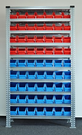 Rack with plastic boxes 877851018_VAR_4 - 1