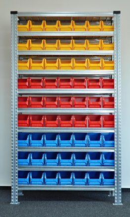 Rack with plastic boxes 877851018_VAR_7 - 1