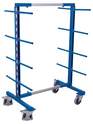 Double-sided rack trolley with support arms - 2