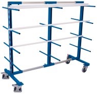 Double-sided shelving trolley with 24 support arms (2 models) - 1