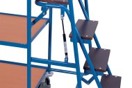 Picking trolley with steps, 4 shelves - 2