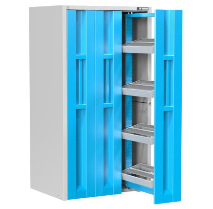 Workshop cabinet with sliding doors and NC frames VSD2 - 1