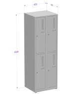 Wardrobe with split doors A82324W.2.09.2.4 - 2