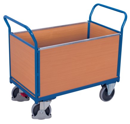 Platform trolley with four wooden fillings sw-600.400 - 1