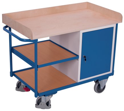 Workshop trolley with shelves and cabinet type sw-600.610 - 1