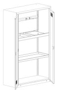 Metal cabinet SBM 212 for sports equipment - 2