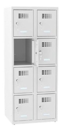 Metal wardrobe with reduced height MSum 324S width 600 mm - 1