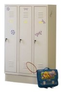 Metal wardrobe with reduced height MSum 430S width 1200 mm - 1
