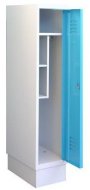 Metal wardrobe with reduced height MSum 310S width 300 mm - 1