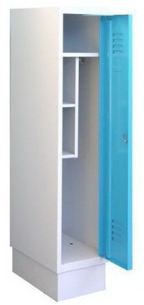 Metal wardrobe with reduced height MSum 310S width 300 mm - 1