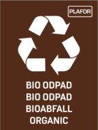 Plastic trash can QUATRO 707-05 - 2