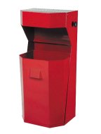 Outdoor trash can with ashtray 1024 - 1