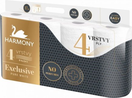 Toilet paper Harmony Exclusive Pure 7 x 8 pieces - 1