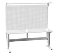 Electrically adjustable table with extension - 1